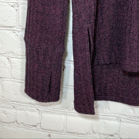 Athleta Sweater Womens Small Purple Turtleneck Ribbed Long Sleeve - Picture 4 of 11
